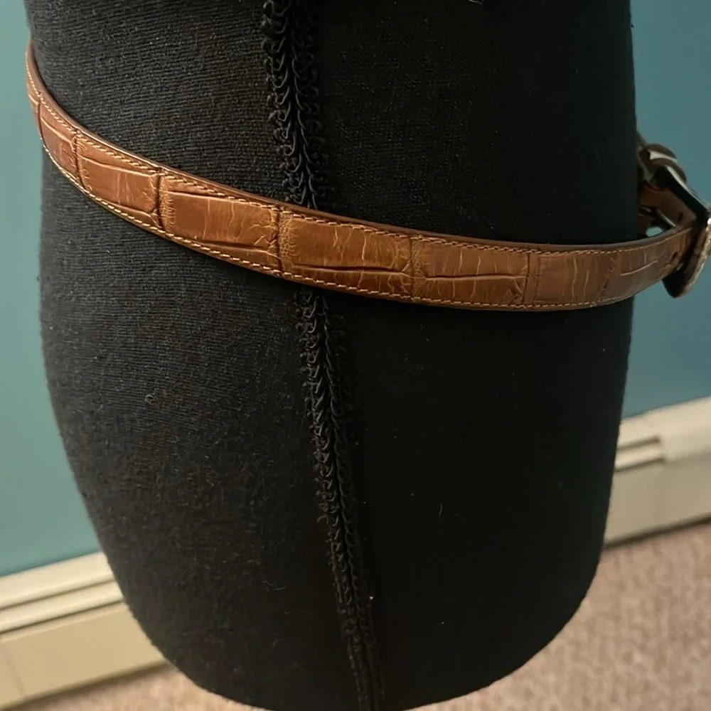 Brighton Brown with Silver Buckle Belt Size M/L